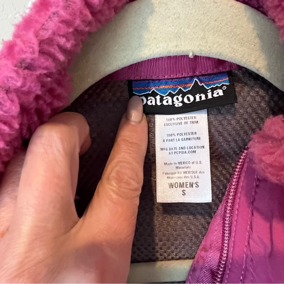 Patagonia Women’s Vintage Full Zip Sweater Jacket Pink Size Small - Picture 3 of 4